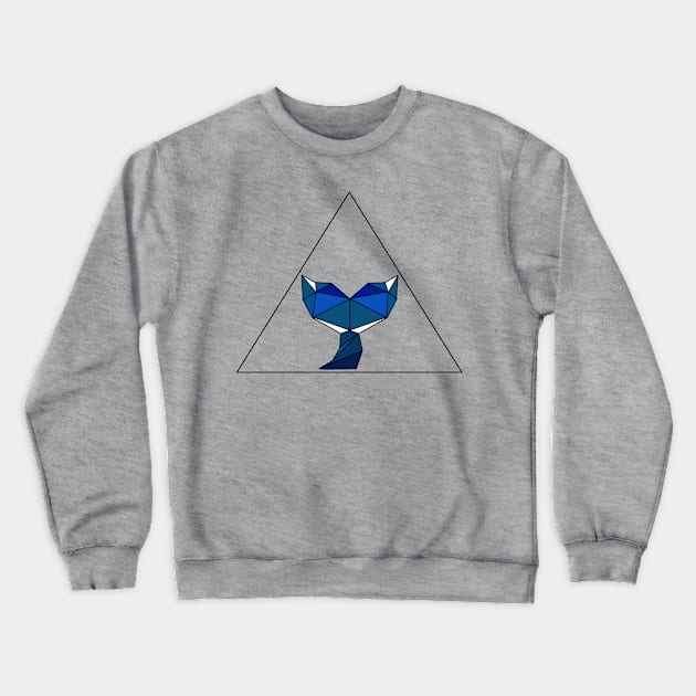 Geometric whale fin Crewneck Sweatshirt by TheGreenside